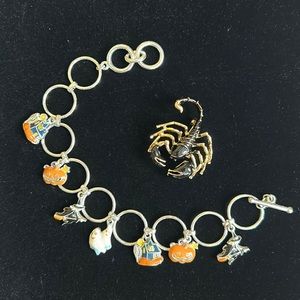 Spooky Enameled Halloween Jewelry